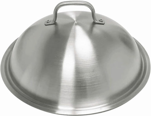Griddle Accessories - Heavy Duty 12 Inch Round Basting Cover - Stainless Steel - Cheese Melting Dome and Steaming Cover - Best for Use in Flat Top...