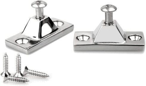 Marine Deck Hinge,Side Mount,316 Stainless Steel Boat Bimini Top Fitting Hardware and Yacht Accessories,Pack of 2,Included Installation Screws...