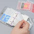 12pcs Mini Binder Pockets Frosted 3 Holes Budget Cash Envelopes for Budgeting, Binder Pouch Loose Leaf Sheet Protectors PVC Zipless Budget Envelop...