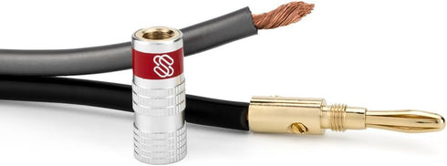 Sewell Silverback Banana Plugs, 24k Gold Dual Screw Lock Speaker Connector, 12 Pairs...