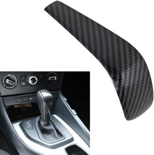 Interior Gear Shift Knob Decoor Cover Trim, Gear Shift Knob Cover Trim ABS Shift Head Cap, Compatible with BMW E87 1 Series, E90 E92 3 Series, E84...