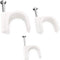 Pro-Grade, Cable Clips with Steel Nails 5mm, 7mm, 9mm Wire Holders and Tacks 100 Per Size. Durable, Easy Install, UV Resistant Plastic Clips to Or...