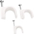 Pro-Grade, Cable Clips with Steel Nails 5mm, 7mm, 9mm Wire Holders and Tacks 100 Per Size. Durable, Easy Install, UV Resistant Plastic Clips to Or...