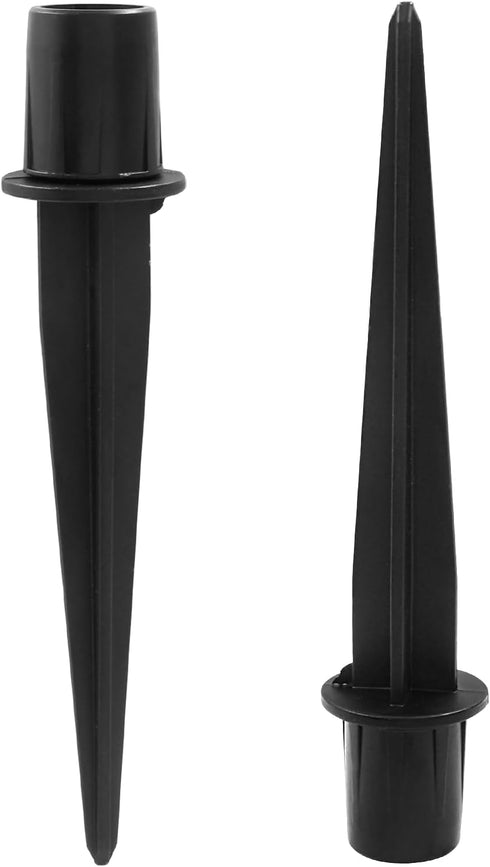 8 Pcs Solar Light Stakes Replacement, 0.62" x 5.3" Plastic Ground Stakes Pathway Lights Spike for Yard Garden Outdoor Christmas Halloween Pathway ...