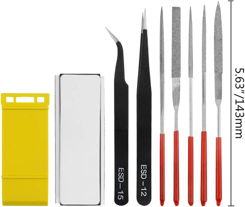 WMYCONGCONG 26 PCS Gundam Model Basic Tools Set Hobby Building Tools Kit with a Plastic Case for Professional Gundam Model Building, Repairing and...