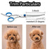 Geshi Dog Grooming Scissors Set Grooming Thinning Cut Curved Scissors Kit Sharp and Durable Titanium Coated Professional Kit Pet Scissors for Cats...