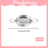 50Pcs Stainless Steel Round Blank Bezel Set with Double Loops, Pendant Bezel Tray Connectors,Round Glass Resin Cabochons Base Blank Pendants Tray ...