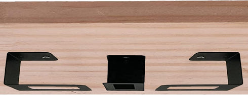 Pmsanzay (6) Laptop securely Under Desk, Laptop Holder Laptop Organizer Rack Storage Shelf, with Screws,Easy to Install, for Keyboard, Routers, Mo...