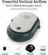 Portable Hanging Neck Fan Wearable Personal Fan Battery Operated USB Rechargeable 3 Speed Mini Handheld Cooling Necklace Fan for Women Eyelash Cam...