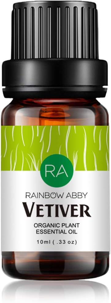 Vetiver Essential Oil, 100% Pure Natural Aroma Vetiver Oil for Diffuser (10ML)...