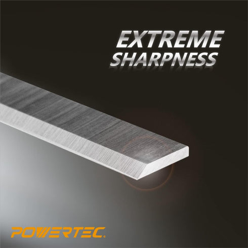 POWERTEC 6 Inch Jointer Blades for Delta 37-190 37-195 37-205 37-220 37-275X Jointer, Replacement for 37-658 Jointer Knives, Set of 3 (148031)...