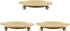 3Pcs Iron Plate Candle Holder Set,4.33 Inch Decorative Pedestal Candle Stands for Home & Wedding & Birthdays Parties (Gold)...