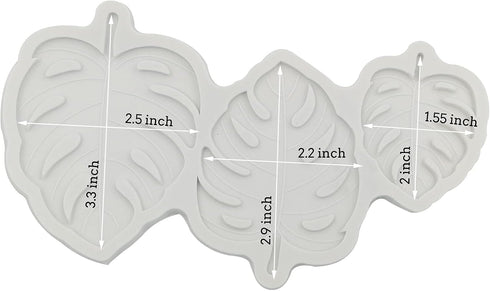 Leaves Silicone Fondant Mold, Tropical Leaf Monstera Leafage Cake Decorating Mold for Chocolate Cookie Pastry Pies,Cake Cup Cake Candy Decoration,...