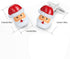 HONEY BEAR Santa Claus Christmas Cufflinks for Mens Stainless Steel Xmas Gift Red...