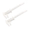 uxcell Vernier Caliper 150mm 6 Inch Metric Mini Double Scale Plastic Ruler Measuring Tool for Inside Outside Depth White 2pcs...
