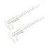 uxcell Vernier Caliper 150mm 6 Inch Metric Mini Double Scale Plastic Ruler Measuring Tool for Inside Outside Depth White 2pcs...