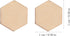 200PC 10MM Beech Wooden Hexagonal Pieces Ornaments Wooden Shapes Ornaments Embellishment DIY Crafts Decorations for Wedding Birthday Christmas...