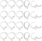 PH PandaHall 50 Pcs 304 Stainless Steel Lever Back Earring Hooks Earwire with Open Loop 14.5x12x2mm for Jewelry Making...