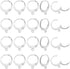 PH PandaHall 50 Pcs 304 Stainless Steel Lever Back Earring Hooks Earwire with Open Loop 14.5x12x2mm for Jewelry Making...