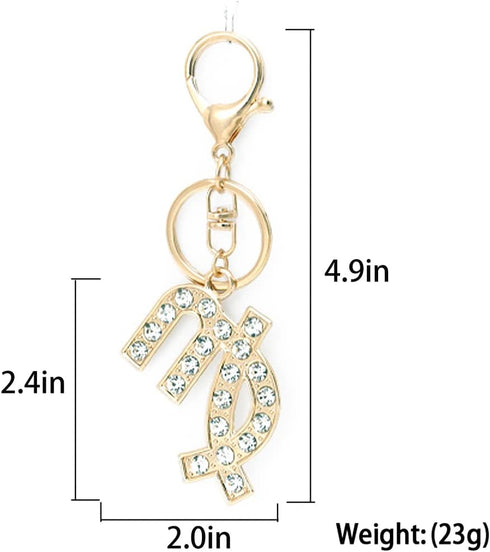 Constellation Keychain,2 Packs Gold and Silver Zodiac Creative Crystal Keychain,Novelty keychain Accessories...