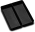 madesmart Premium Antimicrobial Premium Soft Small Utensil Tray, Non-Slip Kitchen Drawer Organizer, 2 Compartments, Multi-Purpose Home Organizatio...