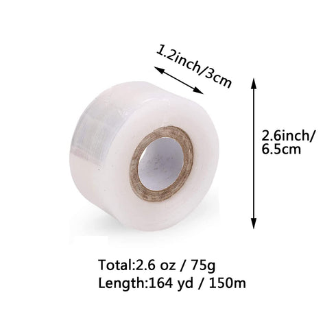 Grafting Tape Grafting Film for Plants, 2 Pack Stretchable Garden Grafting Tape Plants Repair Budding Tapes for Floral Fruit Tree and Poly Budding...