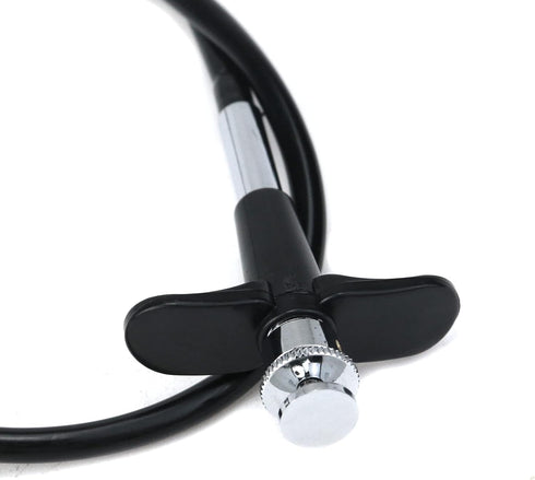 15.7"(40cm) Threaded Release Cable Vibration-Free Black Shutter Release Cable Shutter Release Cable with Bulb-Lock Mechanical Shutter Release Cabl...