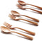 Kyien 6Pcs Wood Soup Spoons And Forks Sets Natural Wood Eating Utensils Wooden Flatware Set?Eco Friendly Wood Cutlery Wooden Dinner Fork And Spoon...