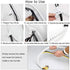 White PC Cable Management Sleeve Value Pack, Large 1.1" Pet Cord Protector and 0.87" Cord Organizer Bundler with Cable Tie Clips for Computer TV H...