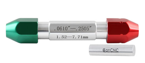 Accusize Industrial Tools 0.061'' - 0.250'' Go/No Go Double End Gage Handle, 3350-0101...