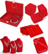 Soft Self Adhesive Felt Fabric, Soft Velvet Drawer Liner,Jewelry Box Felt Liner, DIY Velvet Fabric for Art & Crafts (17.7" x157.5", Red)...