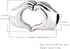 GW 925 Sterling Silver Heart Charms Fit for Bracelets Pendant for Necklace for Women...