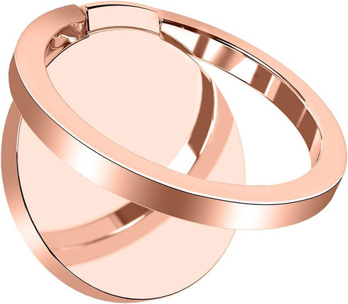 Ultra Slim Phone Ring Holder, Tomorotec Thin Cell Phone Ring Stand for Magnetic Car Mount with Black Car Mount Hook - for iPhone X XR XS 8 7 Plus ...