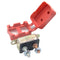 12V 50A Circuit Breaker Automatic Reset for Automotive RV Marine Boat with Protective Red Boot Cover...