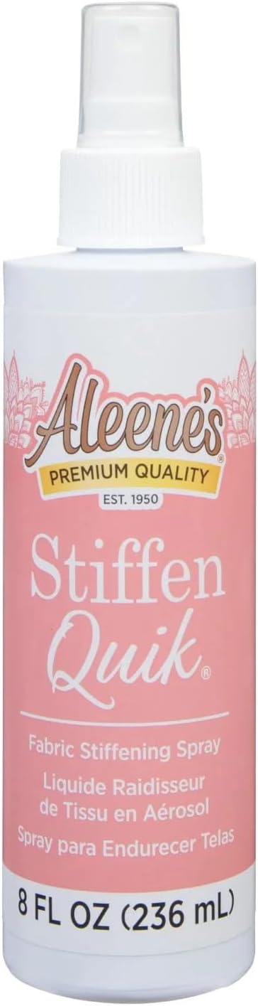 Aleene's 15581 Stiffen-Quick Fabric Stiffening Spray 8oz,Original Version, Packaging may vary...