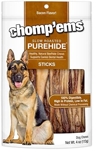 CHOMP 'EMS Ruffin' It 21002 Purehide Dog Chew, 5 oz...