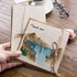 Tree Mountain River Background Clear Stamps for Card Making, Forest Falls Landscape Clear Silicone Rubber Stamp Silicone Reusable Stamp for DIY Sc...