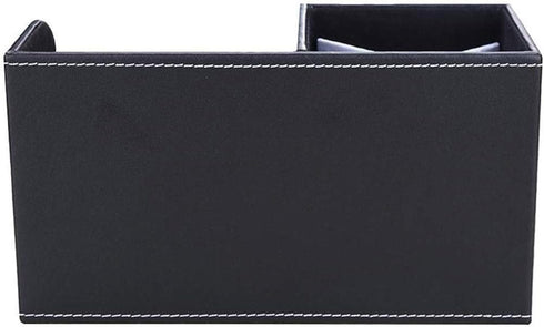 KINGFOM Desk Organizer Office Supplies Caddy Pu Leather Multi-function Storage Box Pen/Pencil,Cell phone, Business Name Cards Remote Control Holde...