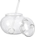 123Arts Clear Glass Sugar Bowl With Lid and Sugar Serving Spoon,8 ounces...