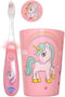 Lily's Home Kids Flashing Timer Toothbrush Kids with Soft Bristles, Rising Cup & Cover - Fun 2-Min Light-Up Brushing for Children - Toddler Toothb...