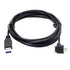 chenyang USB 3.0 to USB C 90 Degree Angled Data Cable with Panel Mount Screw for Industrial Camera 5.0M...