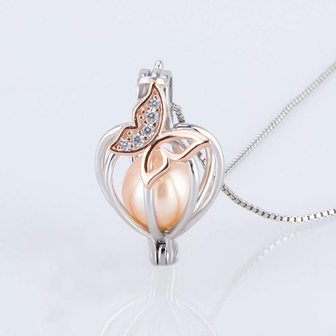 925 Sterling Silver Butterfly CZ Cage Pendants Crafting Charm for DIY Necklace Bracelet Jewelry Making...