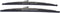 1 Pair SHLPDFM 12" Polished Stainless Steel Front Windshield Wiper Blades worked with the curved arms and the straight arms...