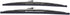 1 Pair SHLPDFM 12" Polished Stainless Steel Front Windshield Wiper Blades worked with the curved arms and the straight arms...