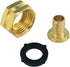 Hooshing 2PCS Garden Hose Adapters 1/2" Pex Barb x 3/4" GHT Female Swivel Brass Connector Fittings Connecting Pex Pipe to Outdoor Water Hose...