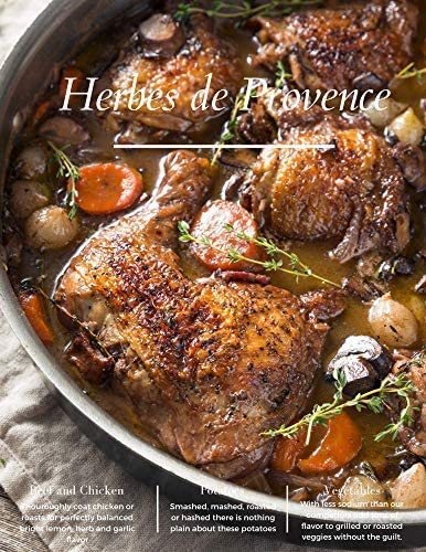 Herbes de Provence- 1.8 Ounce Pouch - 7 Classic, bright and bold spices blended for maximum flavor. Perfect for everyday use as well as French Spe...