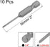 uxcell 10 Pcs 1.6mm PH00 Magnetic Phillips Screwdriver Bits, 1/4 Inch Hex Shank 2-inch Length S2 Power Tool...