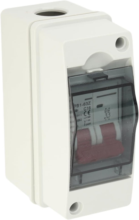Miniature Circuit Breaker for Solar Panels Outdoor Waterproof Solar Disconnect Switch with IP65 Rating DIN Rail Enclosure and RV Breaker Box for D...