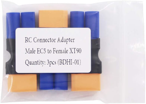 3pcs Male EC5 to XT90 / XT-90 Female - Heavy Duty Connector Adapter(BDHI-01)...
