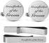 Stepfather of the Groom Cufflinks Engraved Novelty Accessory Anniversary Wedding Party Stepfather Cufflinks & Tie Clip Bar Tacks...